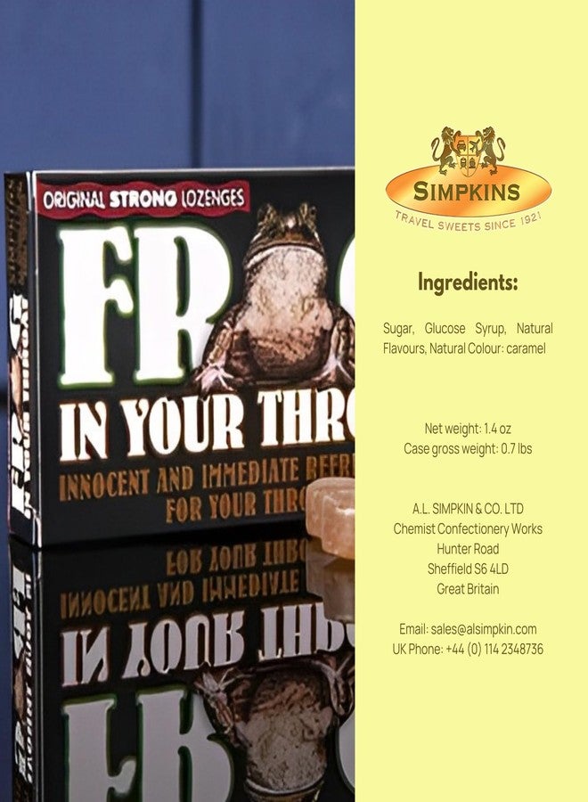 Goodscious Simpkins Frog in Your Throat Original Throat Lozenges - Cough Drops for Adults for Sore Throat Relief - British Cough Drop Menthol Sore Throat Lozenges - Strong and Penetrating (1.4 oz) - Image 2